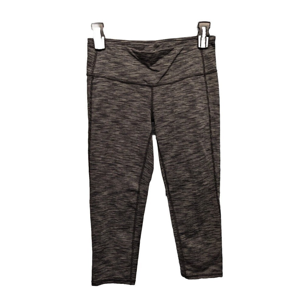 Athleta Striped Cropped Workout‎ Yoga Legging Pants Small